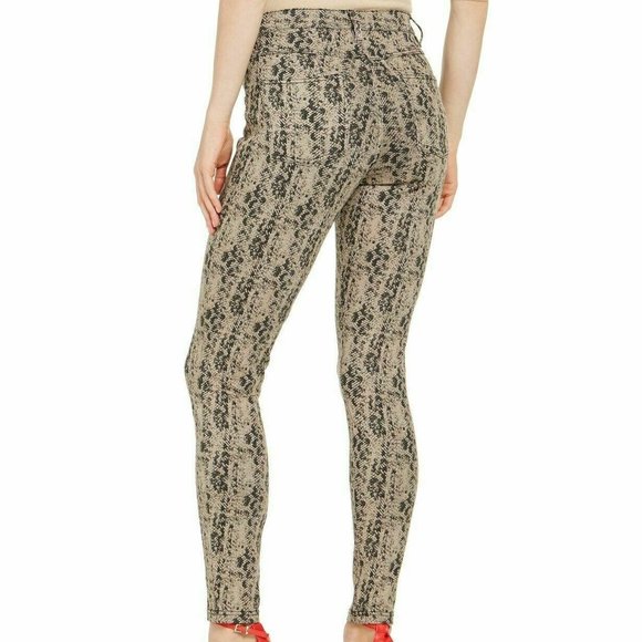 HUE Leggings High Waist Ultra Soft Denim Python Print - Picture 3 of 6